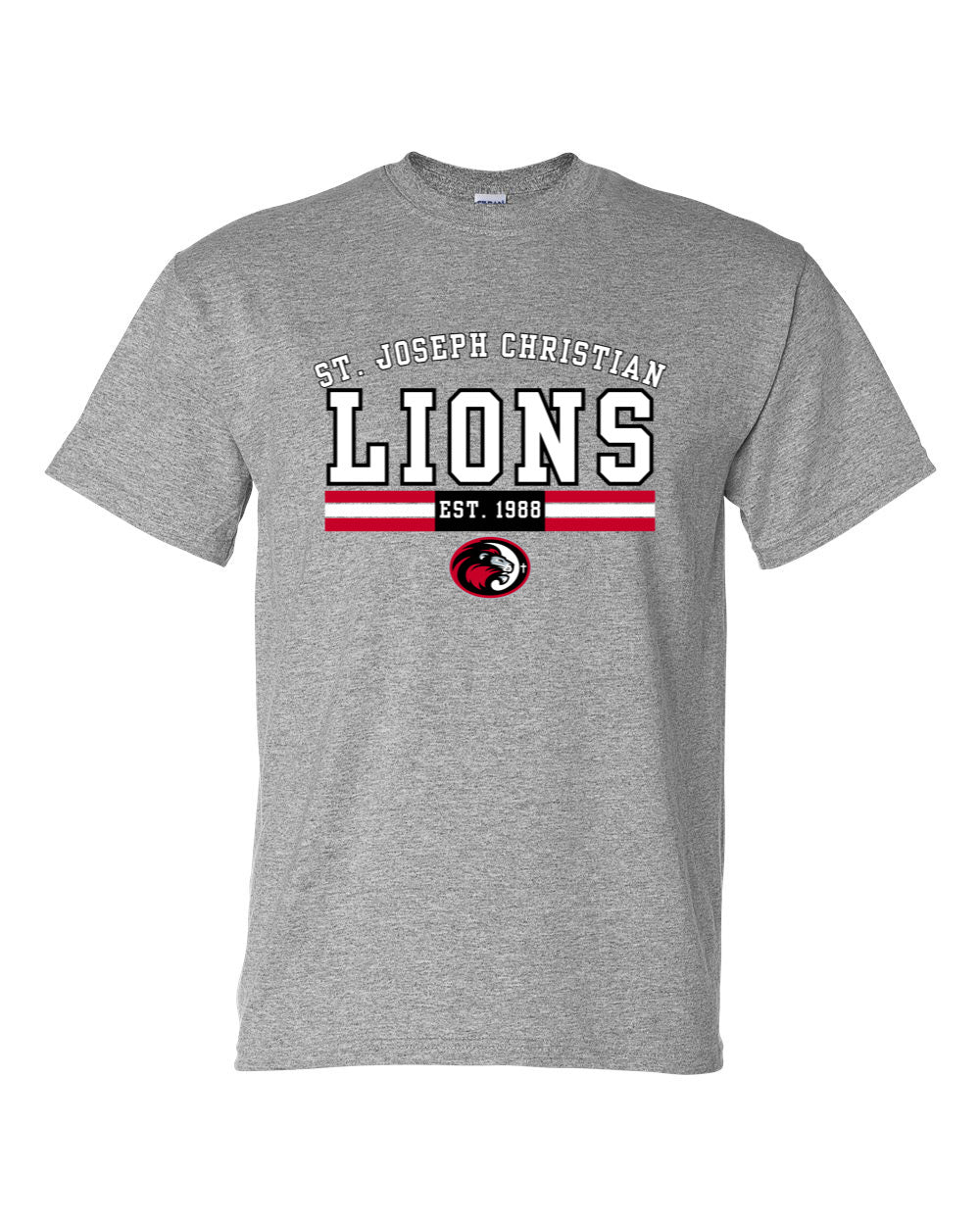 SJCS Lions Est. 1988 Sports Grey Short Sleeve/Long Sleeve