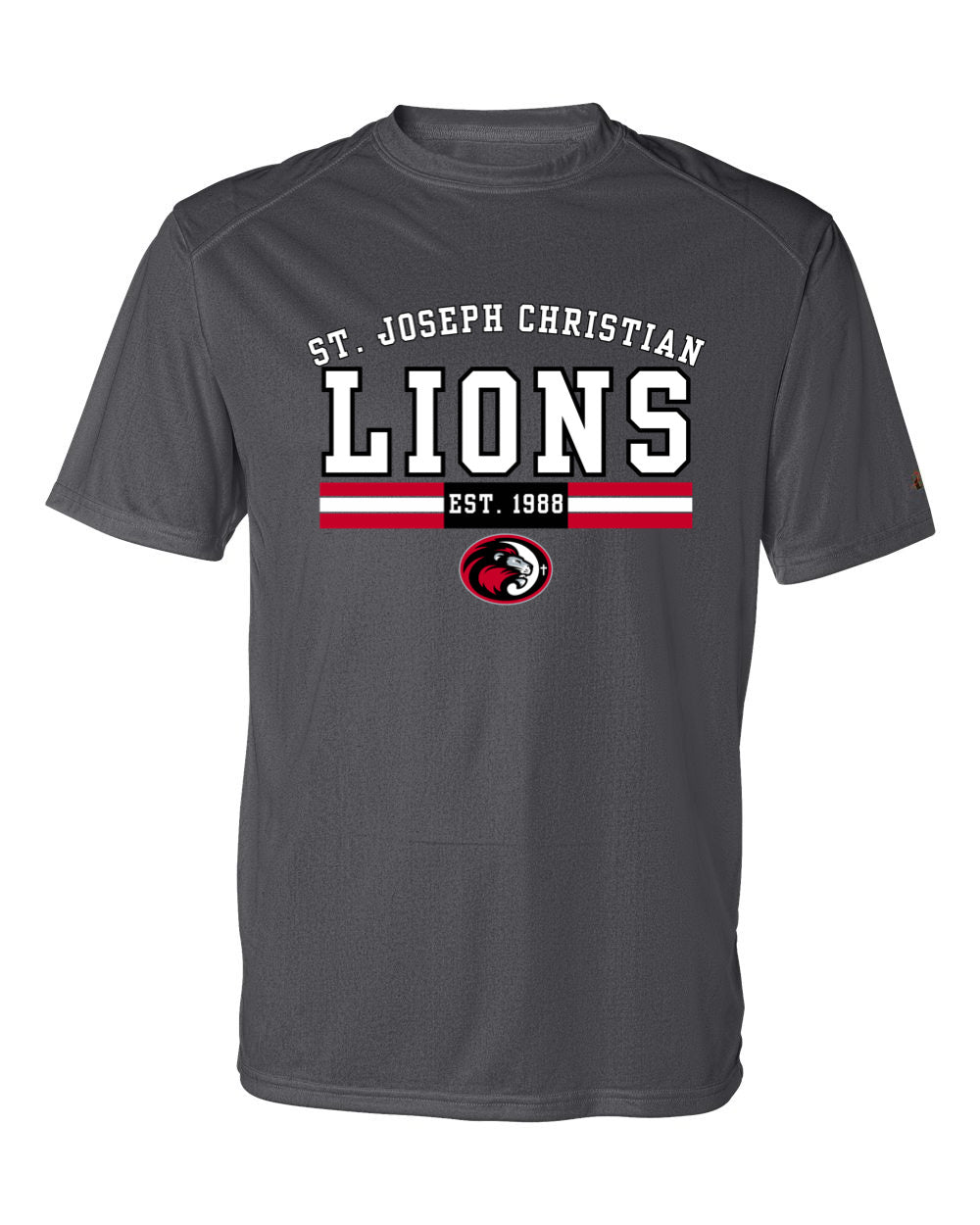 SJCS Lions Est. 1988 Graphite Performance Tee