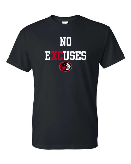 NO EXCUSES Black Short Sleeve/Long Sleeve