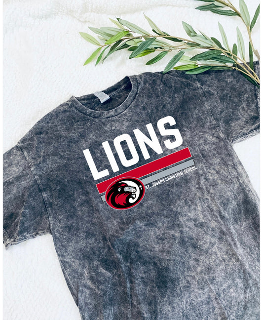 Horizontal Lions Mineral Wash Tee