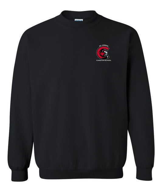 Adult SJCS Left Chest Logo Black Sweatshirt