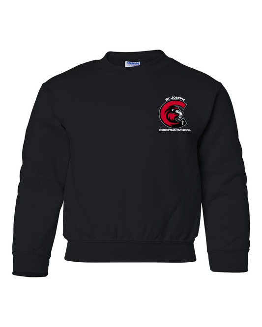 Youth SJCS Left Chest Logo Black Sweatshirt