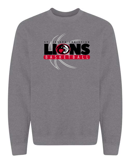 St. Joseph Christian Lions Basketball Graphite Sweatshirt/Hoodie Option