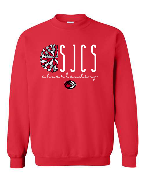 SCJS Cheerleading Red Sweatshirt/Hoodie Option