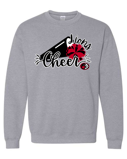 Lions Cheer Sports Grey Sweatshirt/Hoodie Option