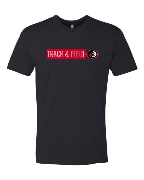 Horizontal Track & Field Next Level Black Tee